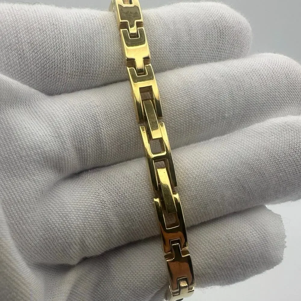 Peugeot Gold Tone Quartz Watch – Mother-of-Pearl Face